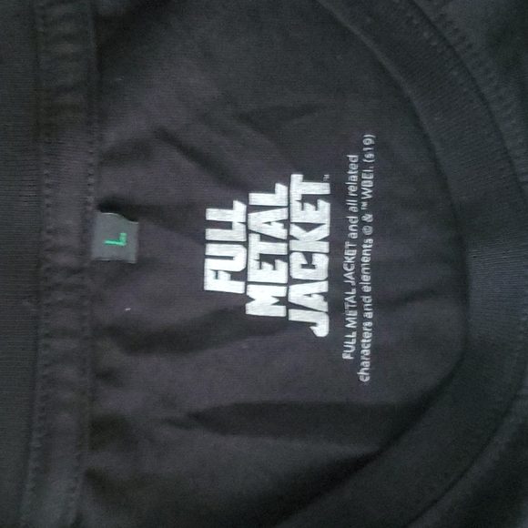 100% Organic Cotton Full Metal Jacket Tee - Large Tshirt Brand New - Picture 3 of 7